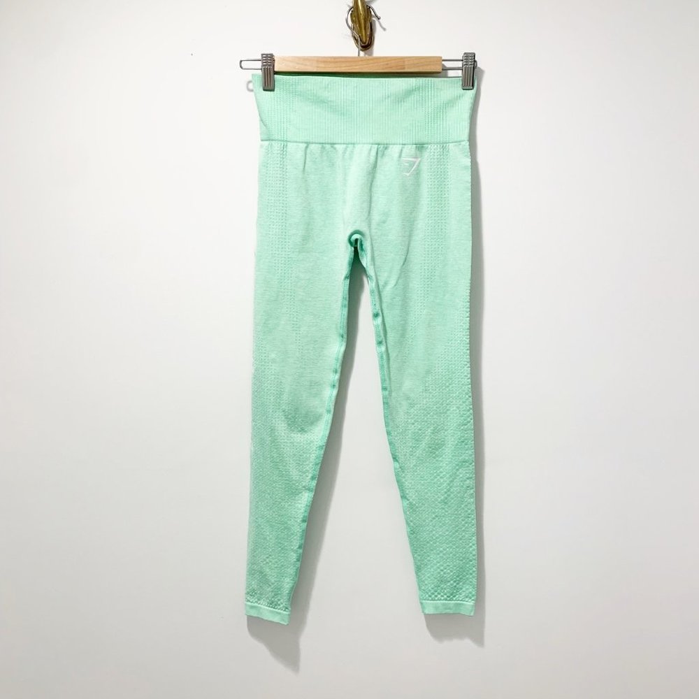 Gymshark Vital Seamless Leggings Size 4 Mint Green Sour Pistachio Workout